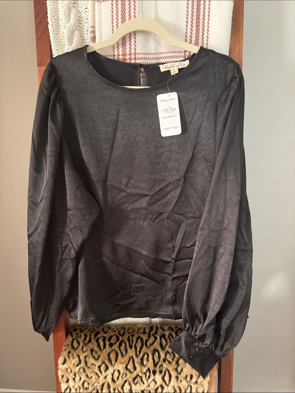 Black Silky Blouse